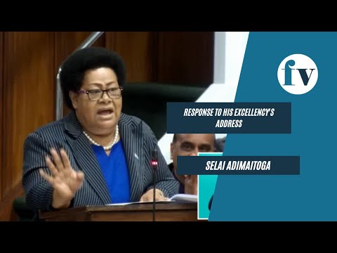 Response to his Excellency's Address - Selai Adimaitoga