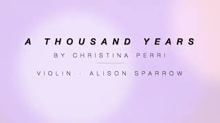 A Thousand Years Vilion - ALISON SPARROW
