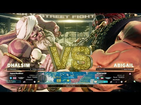 SFV Arcade Edition Online FT5 Set : JaguarRev0lver ( Dhalsim ) Vs SyaoranQ8 ( Abigail )