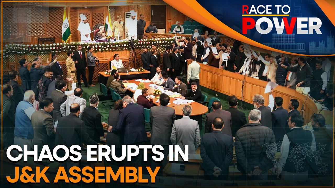 J&k Assembly Witnesses Slogan War, Demands for Statehood and Better Governance | WION Race to Power