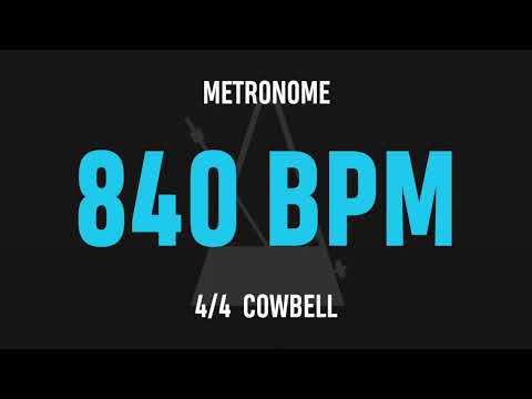 840 BPM 4/4 - Best Metronome (Cowbell)