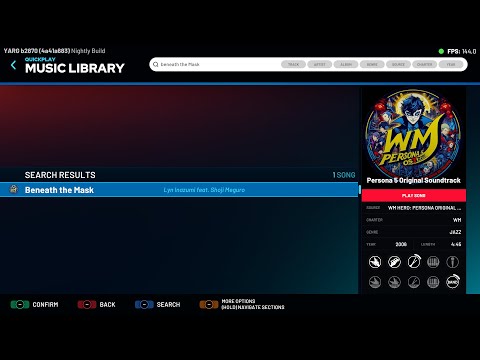 YARG/Clone Hero/Rock Band/Guitar Hero - Shoji Meguro feat Lyn Inazumi - Beneath the Mask - Full Band