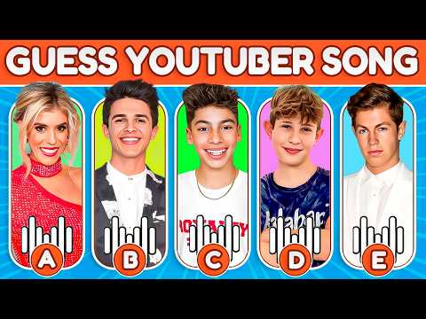 GUESS THE YOUTUBER BY SONGS 🎧🔥 YOUTUBER QUIZ | Jordan Matter, The Royalty Family, Salish Matter