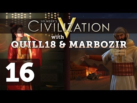 Civilization 5 Deity Twins Multiplayer ft. Quill18 - Part 16