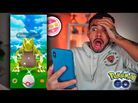 PEGUEI UM GROUDON SHINY 100% FIZ O IMPOSSÍVEL - POKEMON GO | Cris |