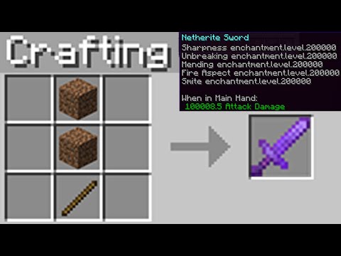 Minecraft Tapi Semua Craftingnya OVERPOWERED !