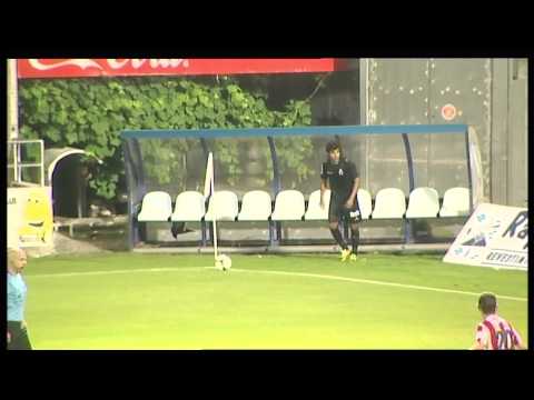 Gol de Andrija Kaludjerovic (0-1) en el CD Lugo - Racing de Santander Ronda 2 Copa del Rey