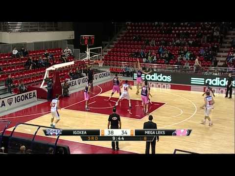 ABA Liga 2014/15, Round 13 match: Igokea - Mega Leks (20.12.2014)