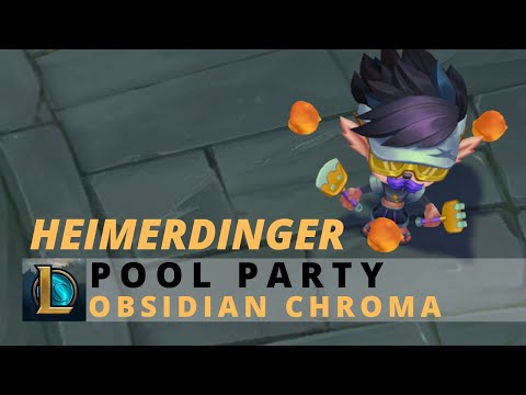 Pool Party Heimerdinger Obsidian Chroma - League Of Legends