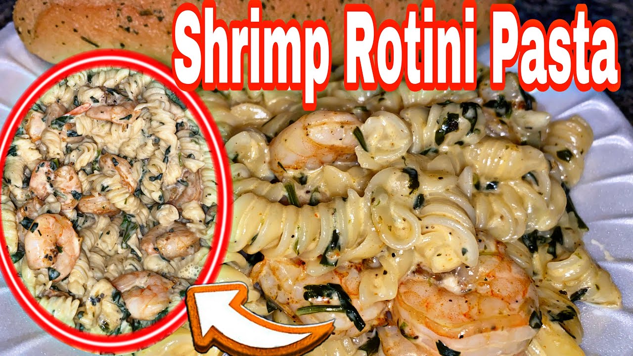 TAKE YOUR COOKING TO THE NEXT LEVEL - SHRIMP ROTINI PASTA & GARLIC BREADSTICKS
