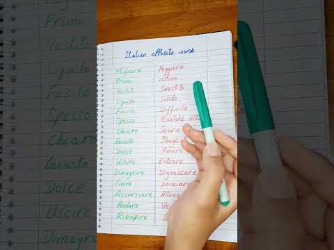 30 italian opposite words/Adjectives  | italian vocabulary