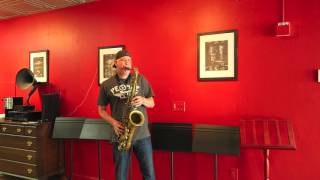 James Calandrella playing the 10MFAN Robusto hard rubber mouthpiece