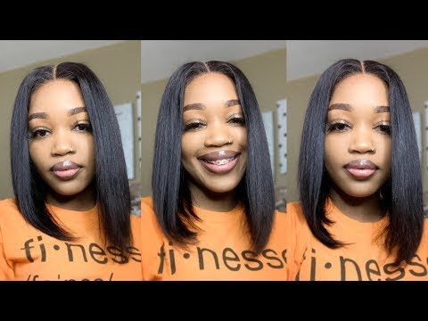 Short Bob Wigs Lace Front Wigs Short Bob Human Hair Short Silky Straight Lace Front Wigs