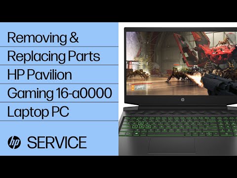 Removing & replacing parts for HP Pavilion Gaming 16-a0000 | HP Computer Service