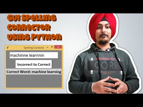 Python Project 05 Tutorial In Hindi Gui Spelling Corrector Using Python