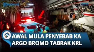INI VIDEO AWAL MULA PENYEBAB Kereta Argo Bromo Anggrek Tabrak KRL di Stasiun, Ada Taksi Mogok!