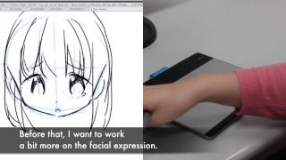 ワコム 宮月もそこ x Intuos comic お絵かき講座 vol.2 悲しい表情