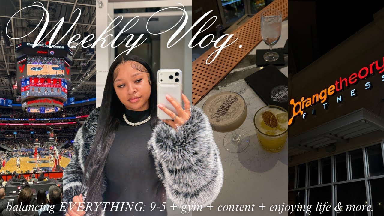 weekly vlog: first week of 2026! balancing 9-5 + gym + content + outings & more. 