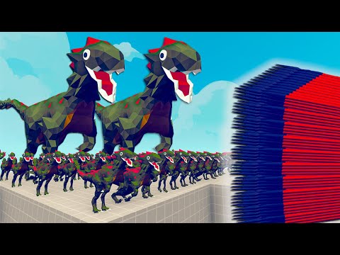 100x TYRANNOSAURUS REX + 1x GIANT vs EVERY GOD - Totally Accurate Battle Simulator TABS
