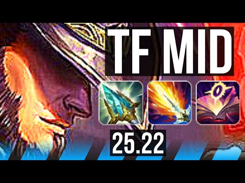 TWISTED FATE vs FIZZ (MID) | Legendary | KR Master | 25.22