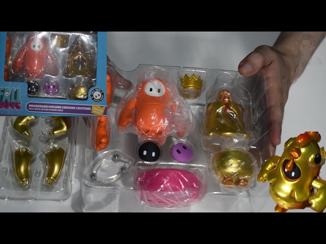 Vídeo relacionado con Kotobukiya Fall Guys: Ultimate Knockout Figura de acción 1/20 Pack 01 Movie Star/Chicken Skin 8 cm