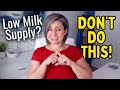 The WORST Ways To Increase Your Milk Supply