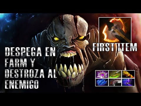 Insane Farm Lifestealer Battlefury First item - Godadico Dota