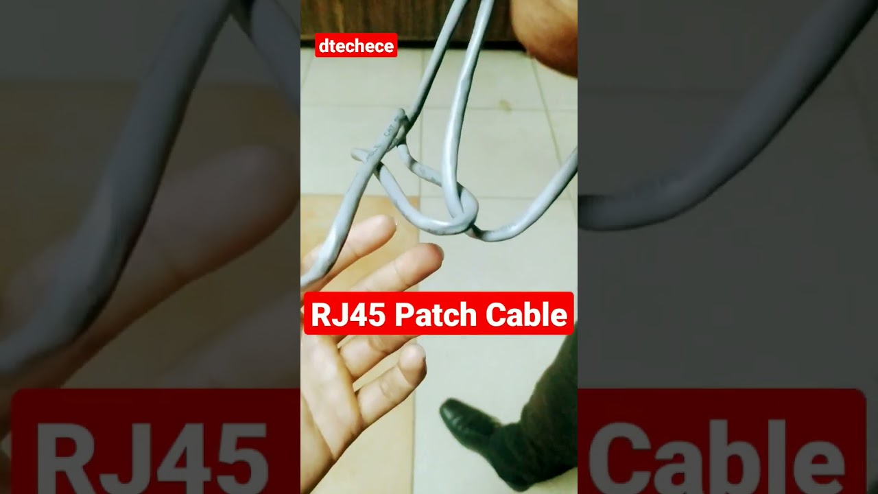 RJ45 Patch Cable @dtechece # #engineering #shorts #electronics #ytshorts #cable #rj45