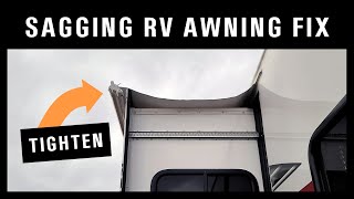 How to Tighten & Fix a Sagging RV Awning (Topper)