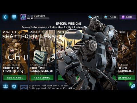 [Transformers: Forged To Fight] Shattered Lenses CH 1.1 Master Difficulty