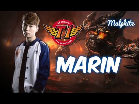 SKT T1 MaRin MALPHITE Top vs Darius Patch 5.17 | League of Legends