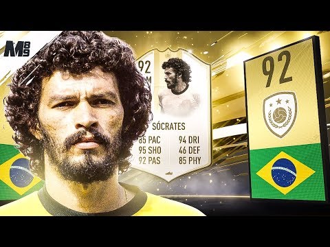FIFA 19 ICON MOMENTS SOCRATES REVIEW | 92 ICON SOCRATES PLAYER REVIEW | FIFA 19 ULTIMATE TEAM