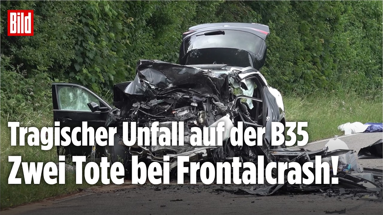 Baden-Württemberg: Zwei Fahrzeuge stoßen auf Bundesstraße frontal zusammen!
