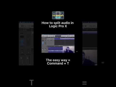 How to split audio in Logic Pro X… #shorts #guitar #production