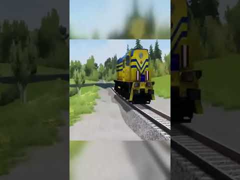 Cars vs Volcano Spit Lava all over the City - BeamNG Drive #shorts