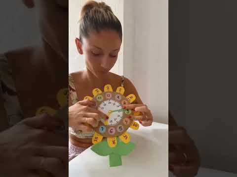 Reloj para aprender las horas #maestrainfantil #maestraprimaria #shorts #shortvideo #parati #viral