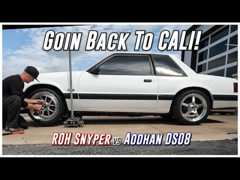 Goin Back to Cali on New Wheels!? Aodhan DS08 VS ROH Snyper Foxbody Fitment.