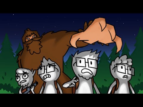 CAP, ALAN, FALL e VX caçando o Pé Grande - Animação