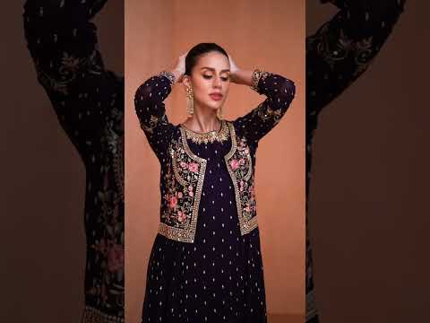Gulkayra Jasmeen Real Georgette Wholesale Designer Suits Catalog - 4 Pcs Set – product video thumbnail
