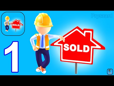 House Flip Master - Gameplay Walkthrough Part 1 Tutorial Levels 1-2 Sell House (iOS,Android) - YouTube
