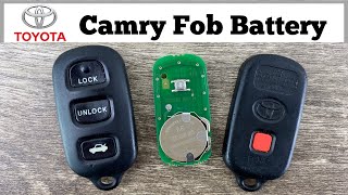 How To Change 2002 - 2006 Toyota Camry Remote Key Fob Battery - Remove Replace Replacement Tutorial