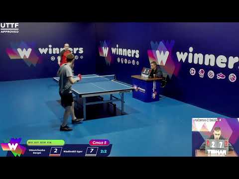 Udovichenko Sergei - Riadinskii Egor. WINners CUP Table Tennis 8 1.01.2021 16:15