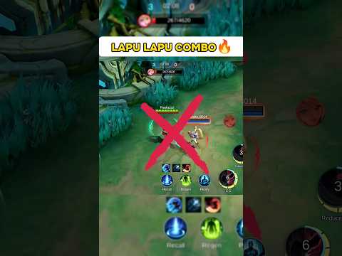 LAPU LAPU COMBO TUTORIAL 🔥 #mlbb #milglobal #mlbbindonesia #viralshorts #shorts