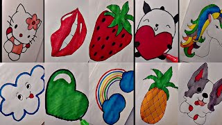 Easy and Crazy drawing ideas when you feel bored! / Easy drawing videos / Drawings for mind refresh