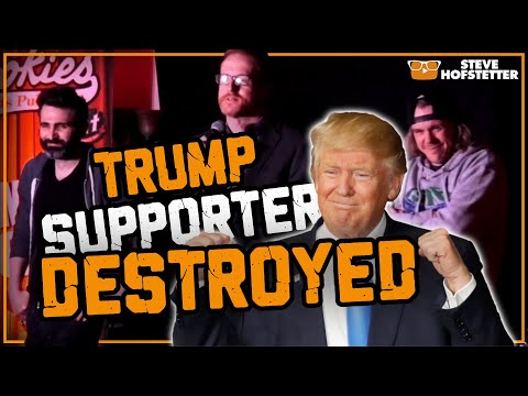 Trump Supporter Smacked Down - Steve Hofstetter