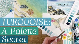 Turquoise in Watercolour Subtle, Supporting & Surprisingly Useful