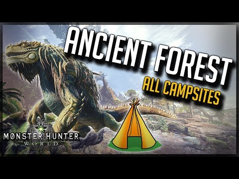 How To Find All Ancient Forrest Camps - Monster Hunter World - Guide 2