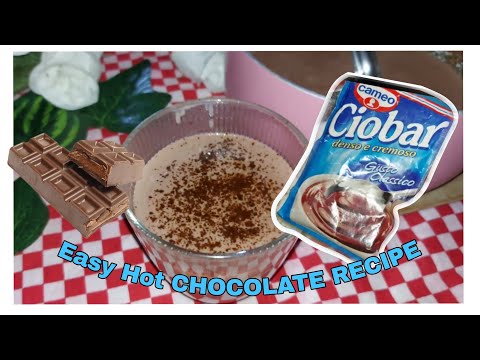 EASY HOMEMADE HOT CHOCOLATE RECIPE| 🍫🍫| CIOBAR |Italian✨