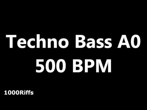 Techno Bass Metronome A0 : 500 BPM : Beats Per Minute