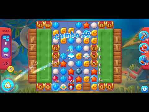 Fishdom. 5040 hard level no boosters and diamonds